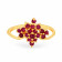 Precia Gemstone Studded Casual Gold Ring RGSNGGM113