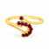 Precia Gemstone Studded Casual Gold Ring RGSNGGM115