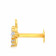 Malabar Gold Screw Nosepin SKYDZNP0140