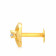 Malabar 22 KT Studded Gold Screw Nosepin SKYDZNP0146