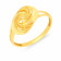 Malabar 22 KT Gold Studded Casual Ring SKYFRDZ017