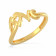 Malabar 22 KT Gold Studded Casual Ring SKYFRDZ026