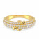 Malabar 22 KT Gold Studded Casual Ring SKYFRDZ045