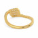 Malabar 22 KT Gold Studded Casual Ring SKYFRDZ091