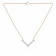 Malabar 18 KT Rose Gold Studded Semi Long Necklace SMGP6119