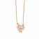 Malabar 18 KT Rose Gold Studded Semi Long Necklace SMGP7080