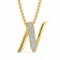 Malabar Gold Alphabet N Two-in-One Rakhi and Pendant