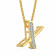 Malabar Gold Alphabet X Two-in-One Rakhi and Pendant