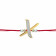 Malabar Gold Alphabet X Two-in-One Rakhi and Pendant