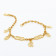 Malabar 22 KT Gold Studded Charms Bracelet SPBRNO018