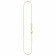 Malabar 18 KT Two Tone Gold Studded Semi Long Necklace SSCH095