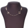 Malabar 18 KT Two Tone Gold Studded Semi Long Necklace SSCH105