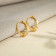 Starlet Gold Hoops Earring SSNOEG144