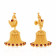 Divine 22 KT Gold Studded Jhumki Earring STDICDTRJUA696