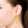 Malabar 22 KT Gold Studded Dangle Earring STGECSRURGT090