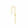 Malabar 18 KT Two Tone Gold Studded Hoops Earring STGEDZRURGU259