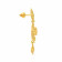 Malabar 22 KT Gold Studded Dangle Earring STGENORURGT326