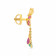 Precia Gemstone Studded Drops Gold Earring STPRGNJDHIA007