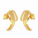 Malabar 22 KT Gold Studded Hoops Earring STSKYDZE046