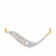 Mine Diamond Studded Tanmaniya Gold Pendant TAN3101