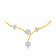 Mine Diamond Studded Tanmaniya Gold Pendant TN53202