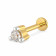 Mine Diamond Studded Screw Gold Nosepin UINSP00004