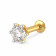 Mine Diamond 18Kt Classic Prong Set Nosepin