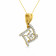 Mine Diamond Studded Casual Gold Pendant UIPD24266