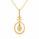 Mine Diamond Studded Casual Gold Pendant VKDP-PND00047