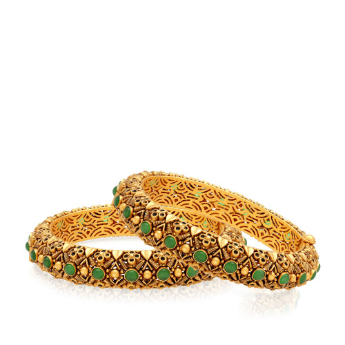 Ethnix Gold Bangle Set BSBNANC40250