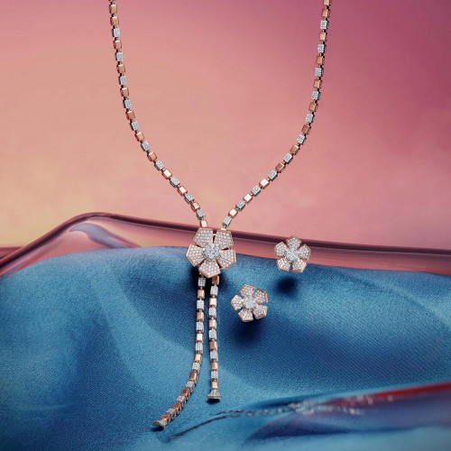 Mine Diamond Necklace Set NSMPHRGEN038NK2