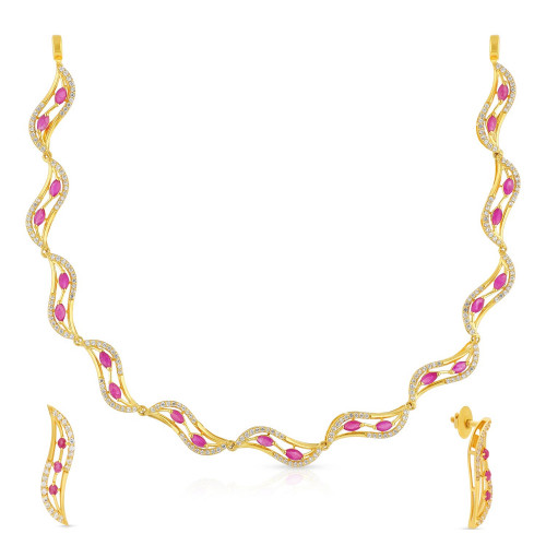 Precia Gemstone Necklace Set NSPJVYGEN002NK2