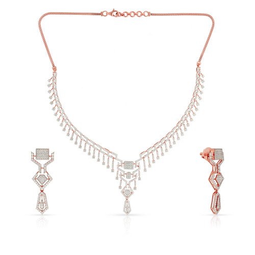 Mine Diamond Necklace Set NSMRGGEN2155NK2