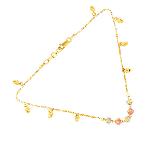 Malabar Gold Anklet Pair ASNVANBL001