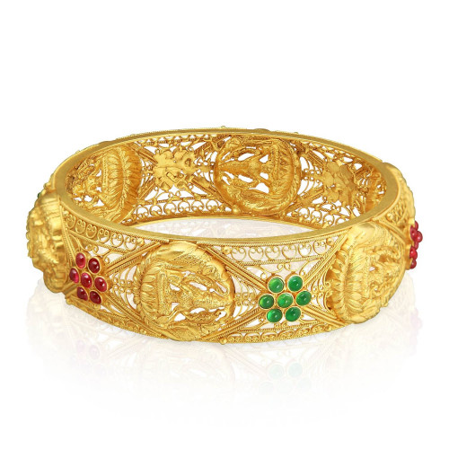 Buy Tamil Nadu Chettiyar Divine Gold Lakshmi Valayal BDVNBIB01281 for ...