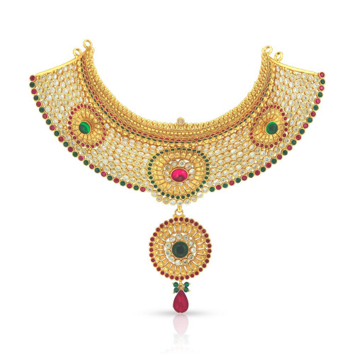 Buy Utter Pradesh Malabar Gold Choker Chakri NANQBIN03977 for Women ...