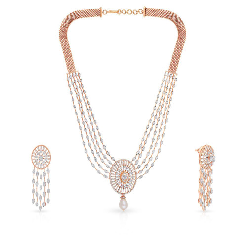 Mine Diamond Necklace Set NSMZIAZIA011NK2