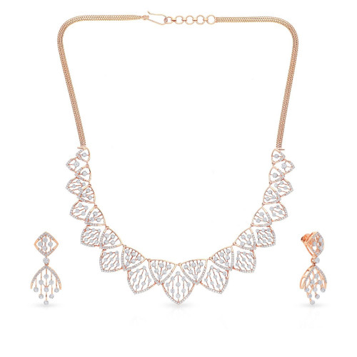 Mine Diamond Necklace Set NSMZIAZIA014NK2