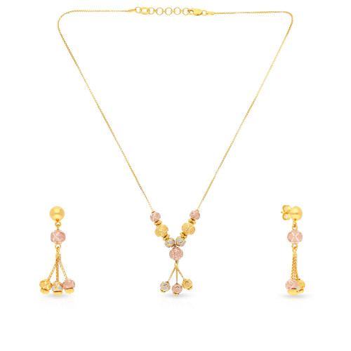 Malabar Gold Necklace Set NSNVNKBL008