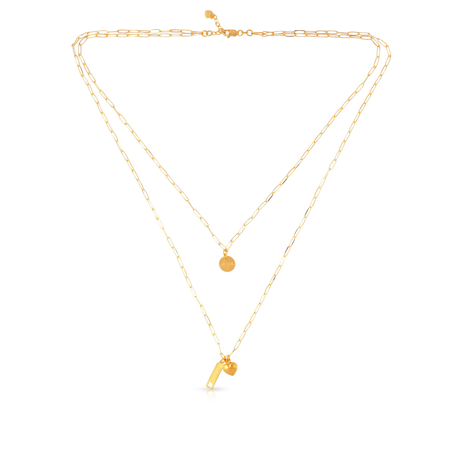 Layer chain malabar gold top