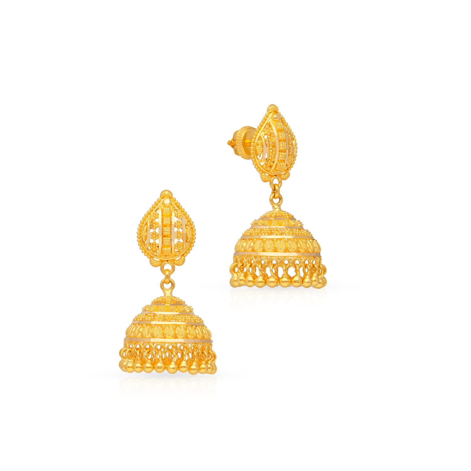 Jhumka designs in malabar outlet gold