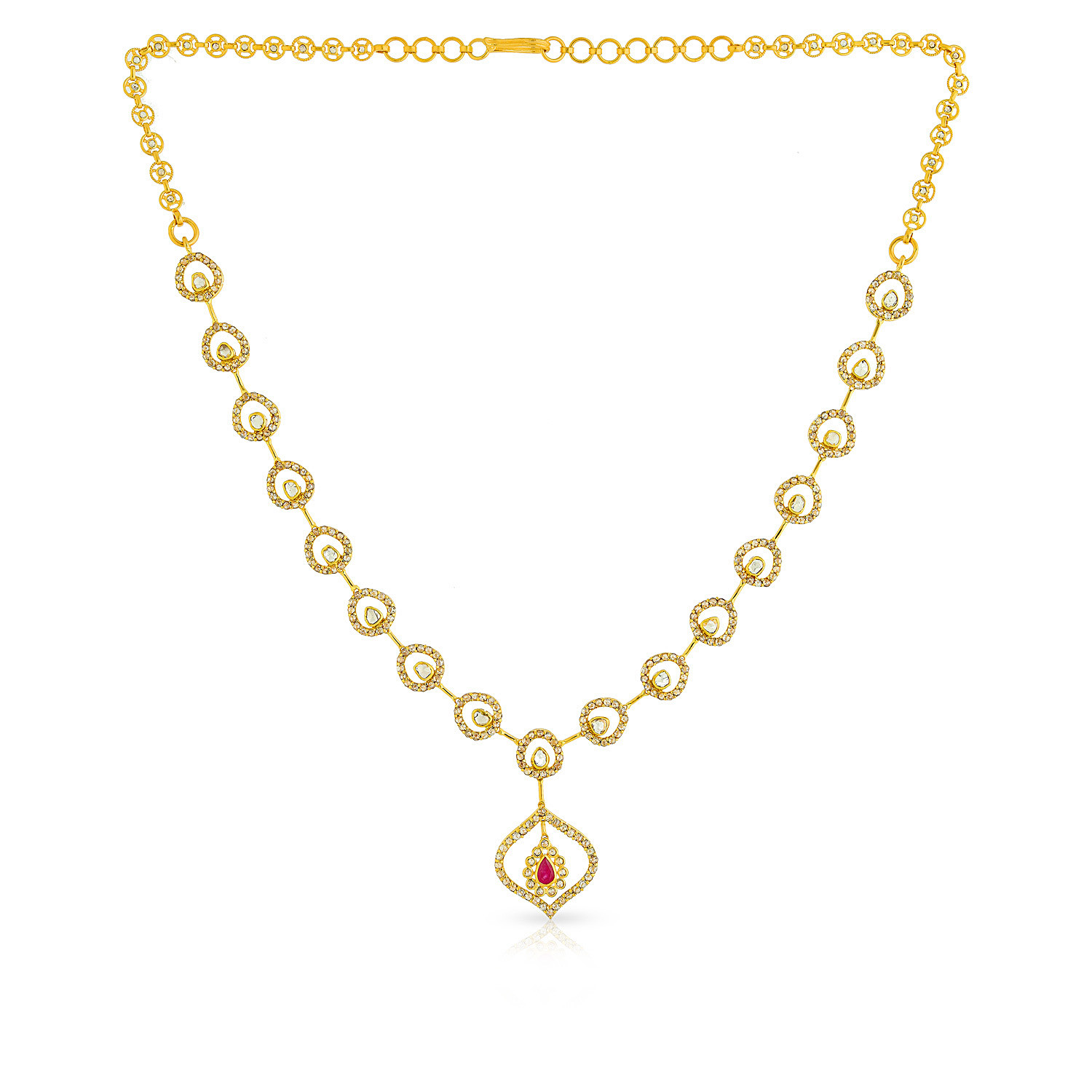 Uncut diamond necklace sale sets malabar gold