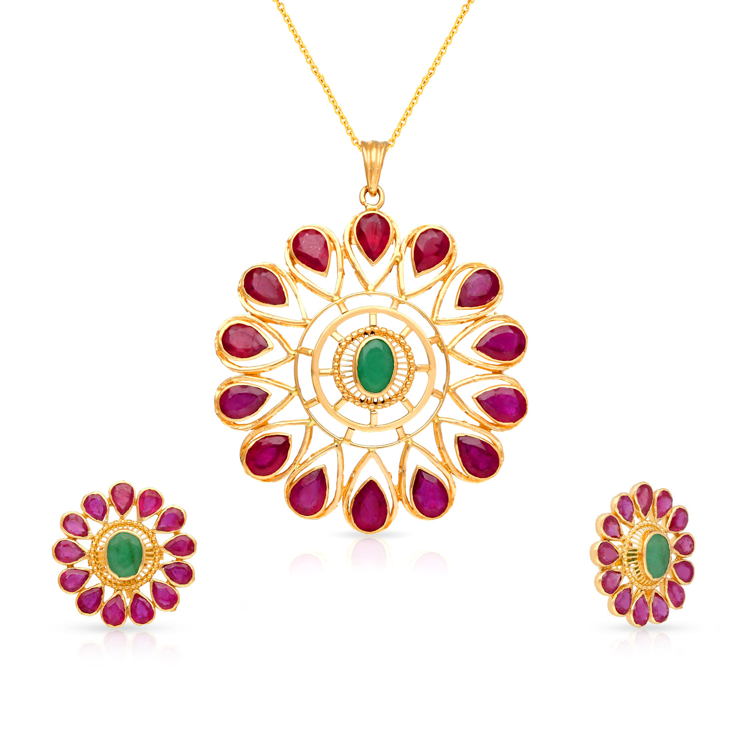 Ruby set store malabar gold