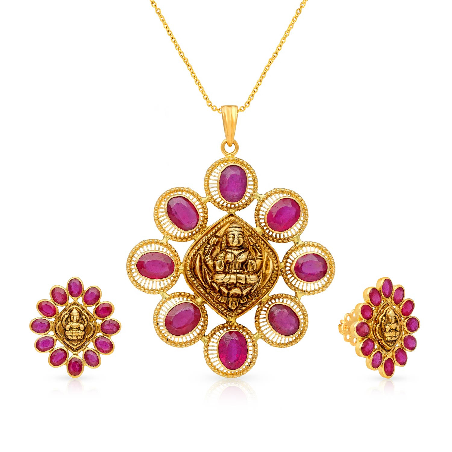 Buy Precia Gemstone Pendant Set PSPGNRLG012PN5 for Women Online