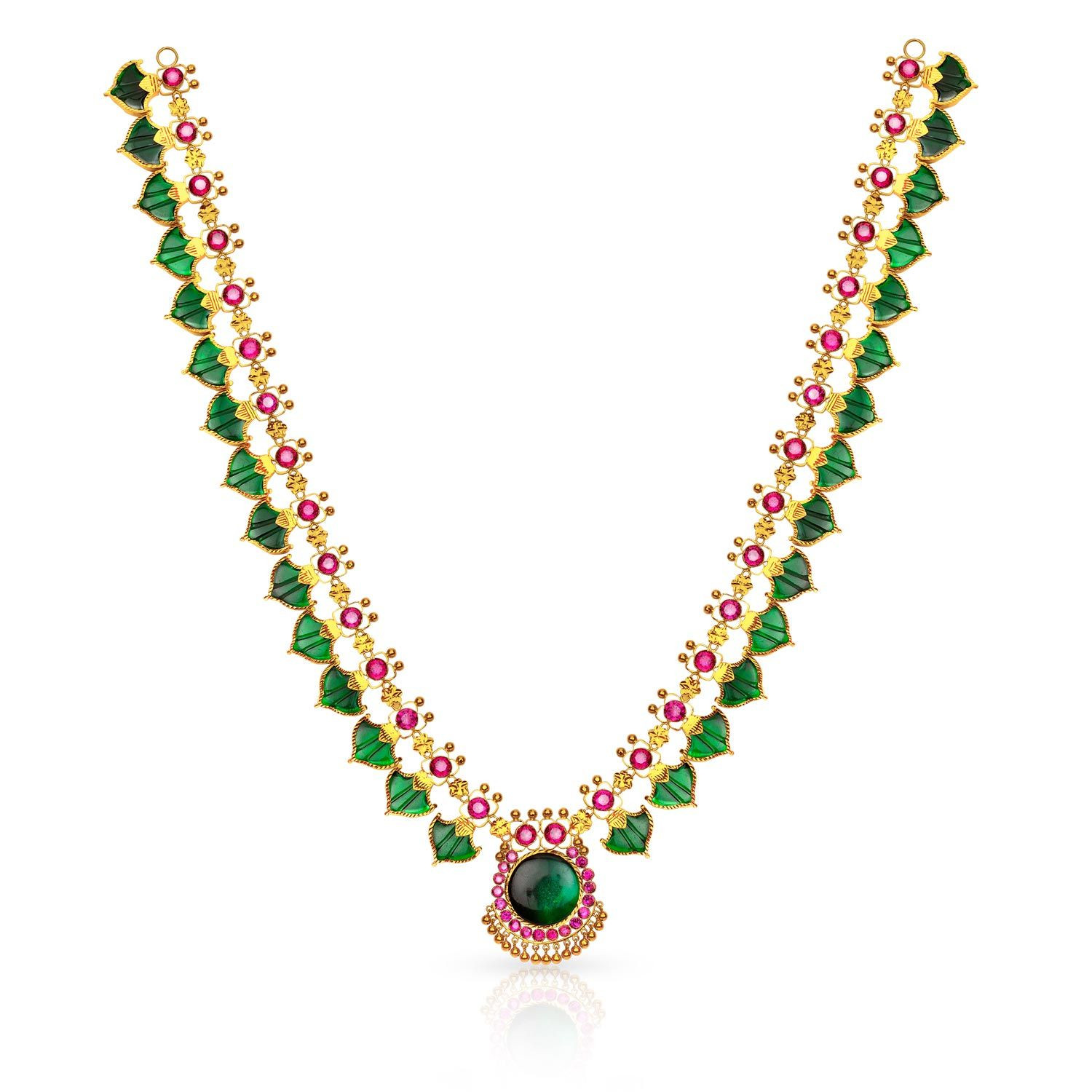 ethnic gold necklace designs