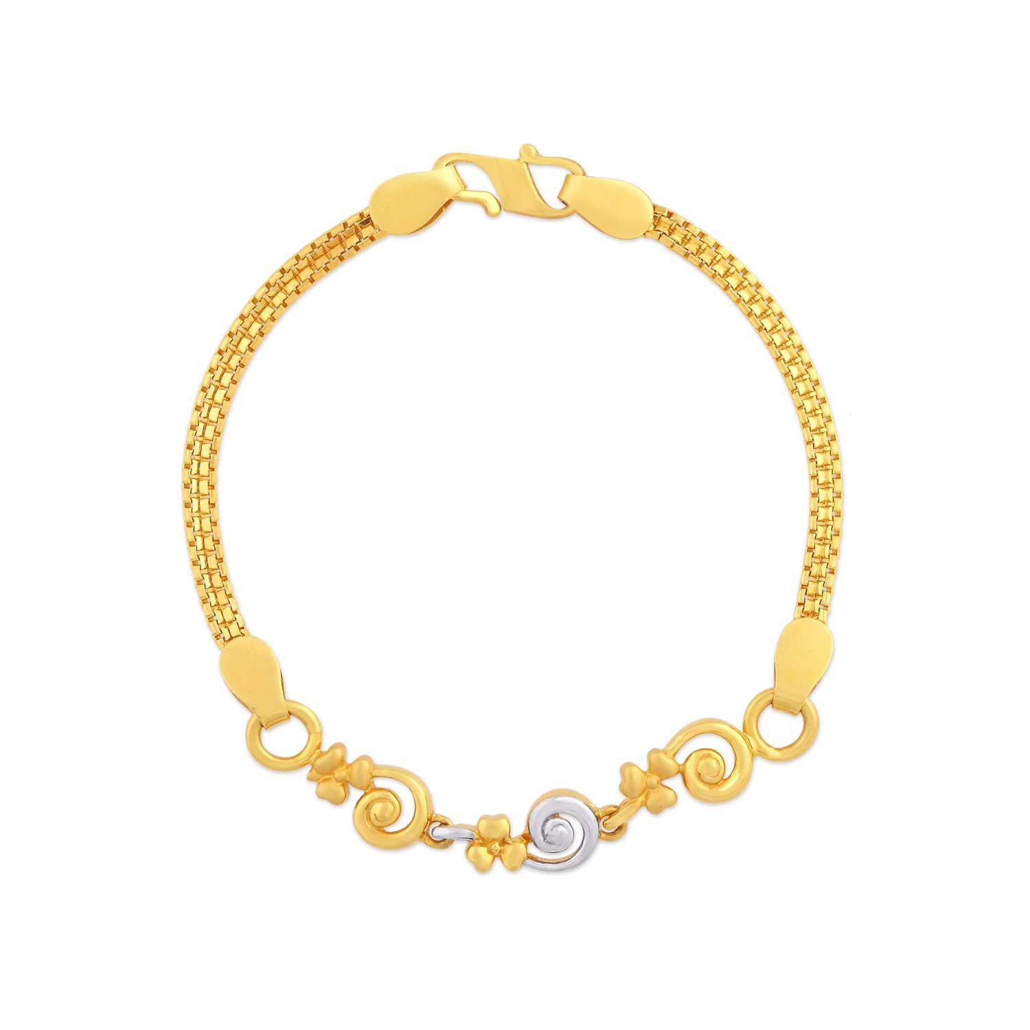 Buy Starlet Gold Bracelet DG212577 for Women Online | Malabar Gold ...