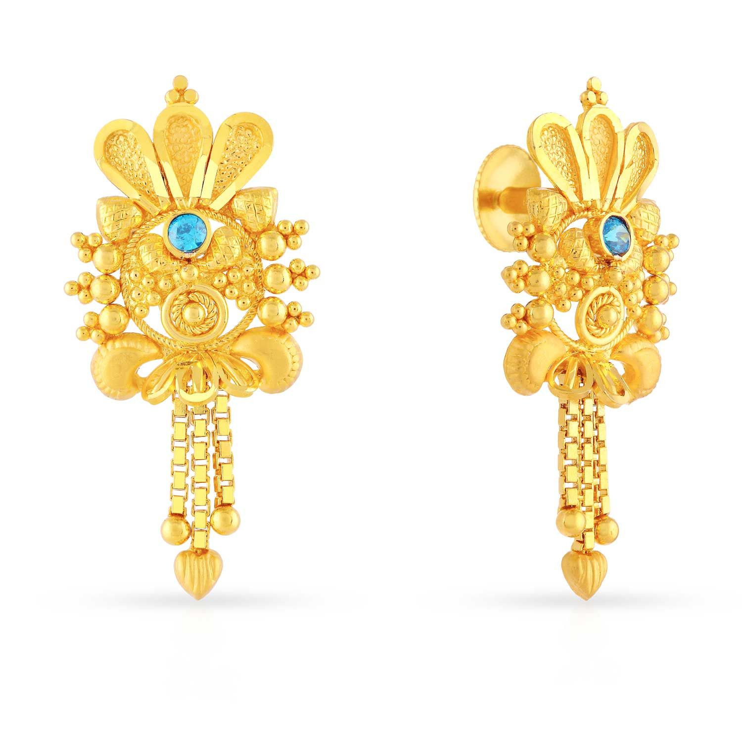 gold earrings under 10000 malabar gold