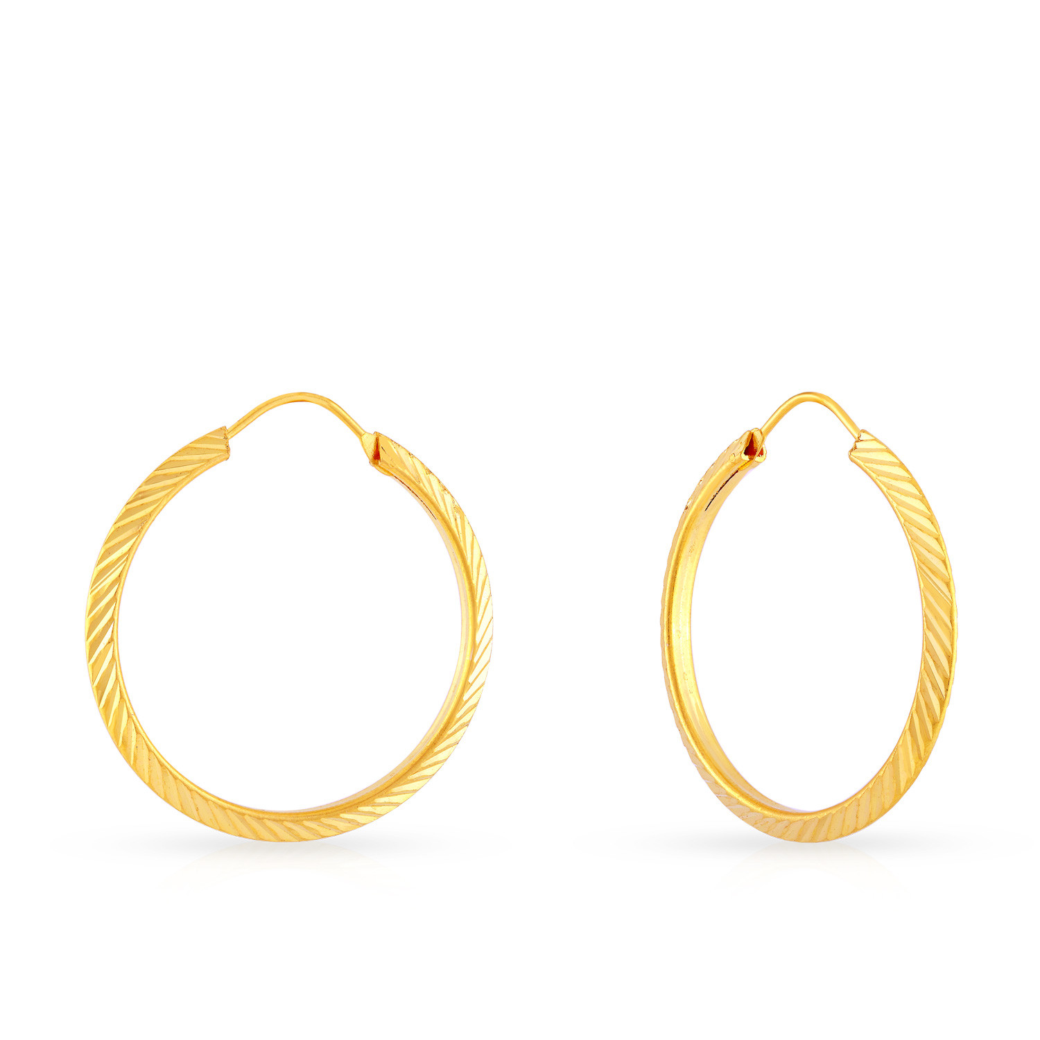 Malabar gold clearance hoop earrings