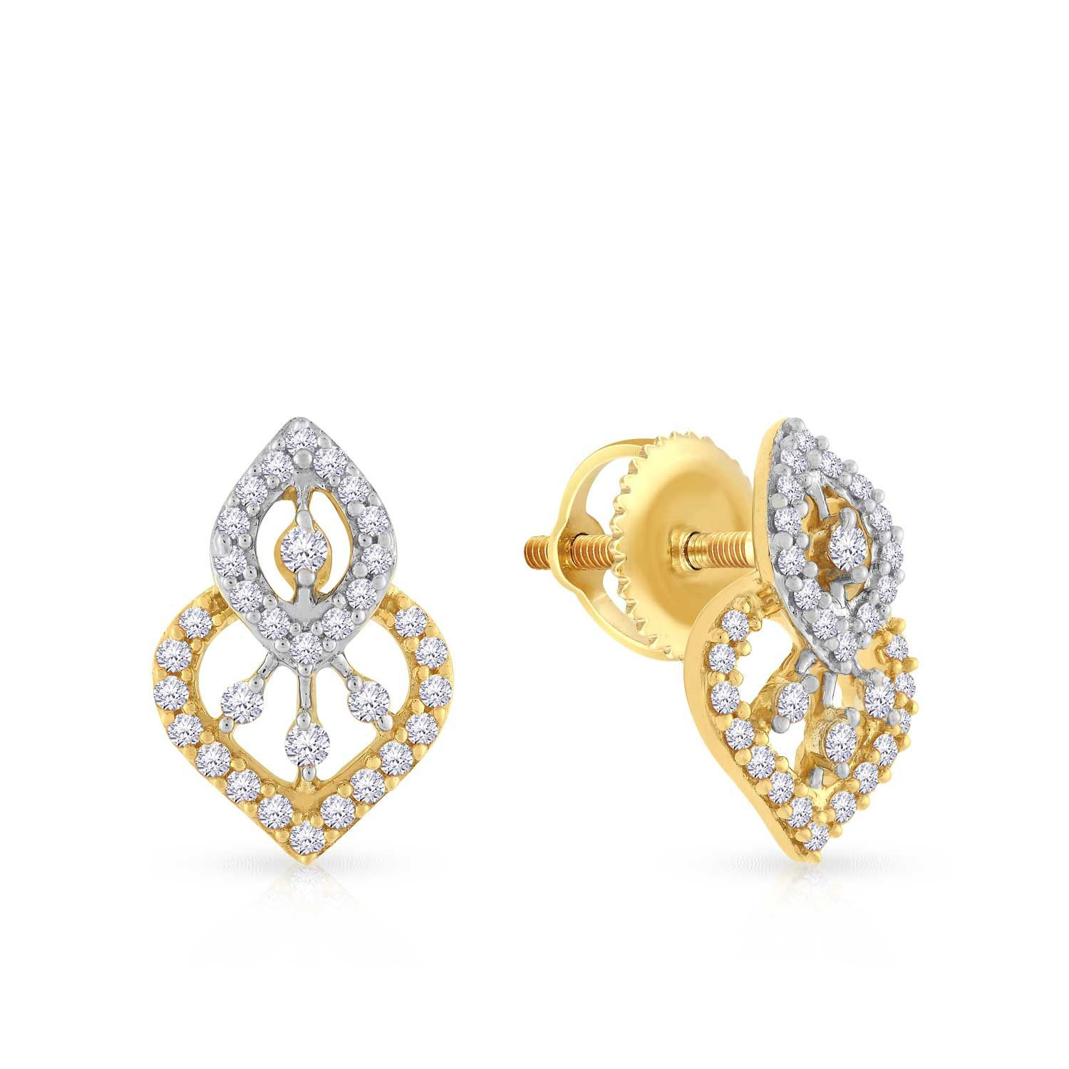 Diamond earrings hot sale malabar gold