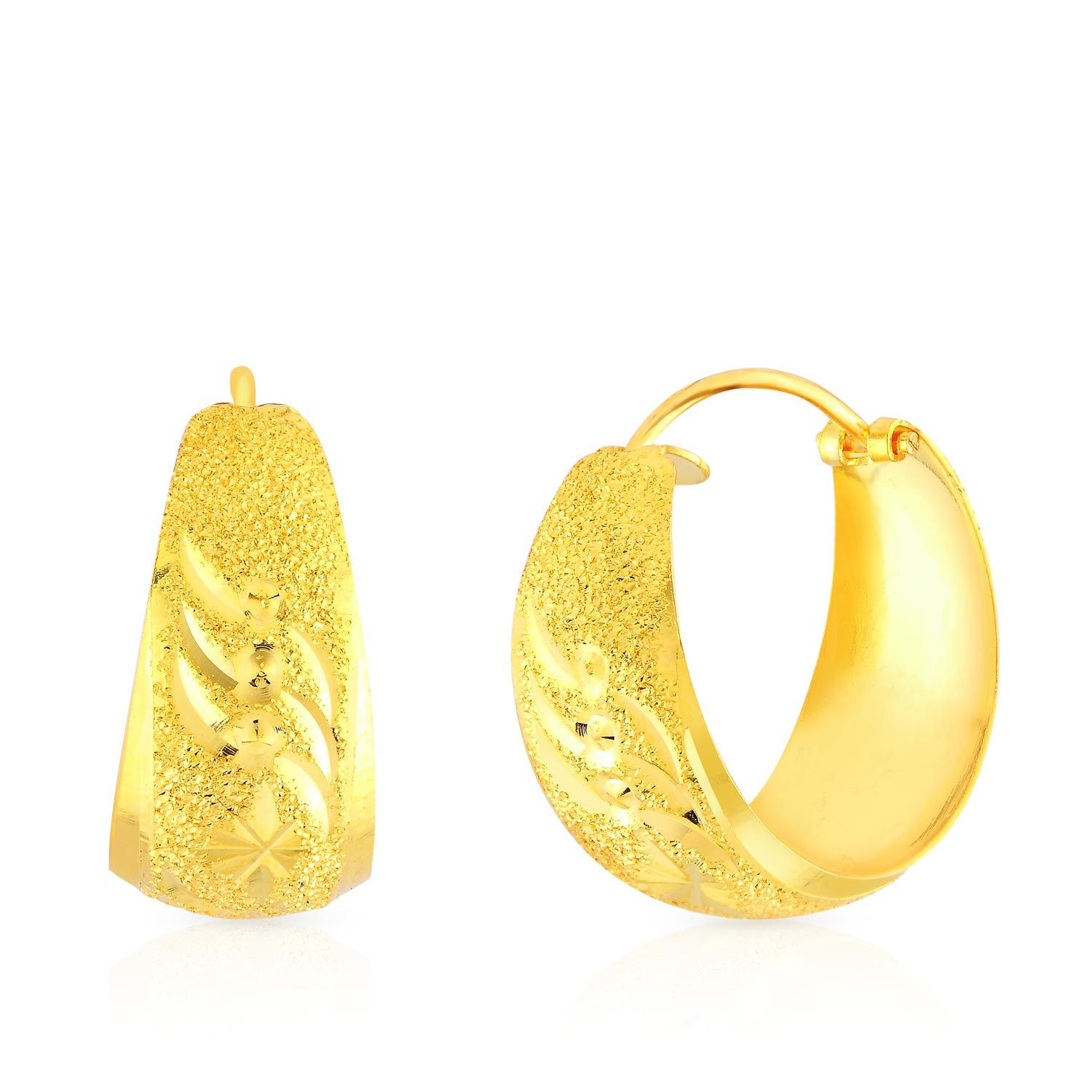 Hoop earrings deals malabar gold